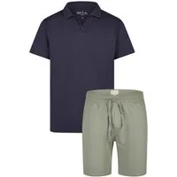 Phil & Co. Shorty Cool Comfort (Set, 2 tlg., 2-teilig) Herren Schlafanzug Loungewear Pyjama kurz Baumwolle Kurzarm