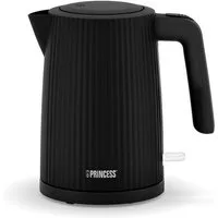 PRINCESS Wasserkocher Princess 236048 Wasserkocher Wave – stilvolles Design, passend für jed, 1,7 l, 2200 W, Wave, 360° kabellos, BPA-frei, Trockenkoch- & Überhitzungsschutz