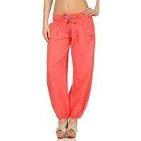 malito more than fashion Haremshose malito Damen Pumphose in Unifarben, leichte Stoffhose, super Freizei mit farblich passendem Stoffgürtel Einheitsgröße