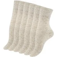 Cotton Prime® Socken (6-Paar) aus angenehmen Baumwoll-Leinengemisch