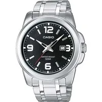 CASIO TIMELESS COLLECTION Quarzuhr MTP-1314PD-1AVEF, Armbanduhr, Herrenuhr, analog, Datum, Edelstahlarmband