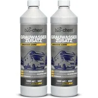 bio-chem bio-chem Grauwassertank-Zusatz 1L – Konzentrat gegen Gerüche Campingtoilettenreiniger (Grauwasser-Zusatz 2x 1 L)