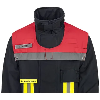 PACOTEX® Koller für Einsatzjacke zur Kennzeichnung von Einsatzpersonal - rot