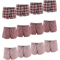 ADAM JEANS Webboxer Gewebte Boxershorts American Unterhosen Herren Boxershorts Kariert (12-St., 3er Set, 6er Set, 12er Set) Web Boxershorts Herren lockere Boxershorts Herren weit Männer Boxer