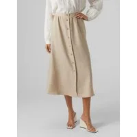 Vero Moda Maxirock VMMELANEY HW BUTTON CALF SKIRT WVN NOOS