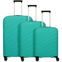 travelite Trolleyset Burano, 4 Rollen, (3-teilig, 3 tlg), Polypropylen