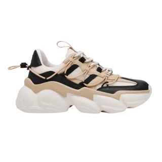Steve Madden - "Spectator" Sneaker für Damen, Zum Schnüren, Klobige Plattform (Schwarz Silber)