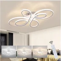 ZMH LED Deckenleuchte Dimmbar - Wohnzimmerlampe 80cm Wohnzimmer 78W Modern, LED fest integriert, 3000-6000k