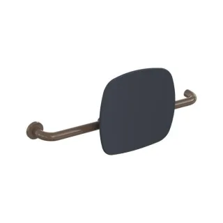 Hewi 801 Rückenstütze 801.51.9262L84 Wandabstand 150mm, Ausführung links, Lehne anthrazitgrau, umbra