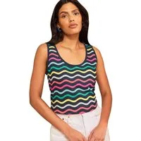 Love & Roses Shirttop Love & Roses Trägertop mit U-Ausschnitt, Regular (1-tlg)
