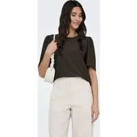 JDY Spitzenshirt JDYCARLA CATHINKA S/S TOP JRS NOOS Kunstfaser, regular fit