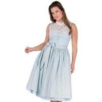 Hammerschmid Dirndl Midi Dirndl 2tlg. - PILLERSEE - eisblau/beige