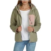 DENIMFY Outdoorjacke Damen Fleecejacke DFLea Regular Fit Übergangsjacke mit Teddyfleece
