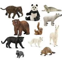 Schleich® Spielfigur Tierfiguren - wilde Tiere der Welt 11-teilig, (11-tlg)