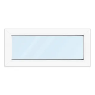 Kellerfenster 90x40 cm, PVC, Ideal 4000, Weiß, 900 x 400 mm, festverglast, individuell konfigurieren