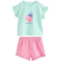 Next Shirt & Shorts Baby Kurzarm-Oberteil und Shorts im 2-teiligen Set (2-tlg)