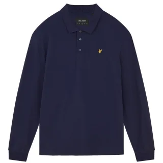 Lyle & Scott - Poloshirt für Herren, Langärmlig (Dunkles Marineblau)