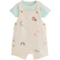 Next Body & Hose Latzhose und Bodysuit für Babys, Raupe Nimmersatt (2-tlg)