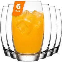 LAV Gläser-Set Empire Longdrinkglas, 6-tlg., Glas, 6er Set, 510ml, ideal für Longdrinks, Wasser, Cocktails
