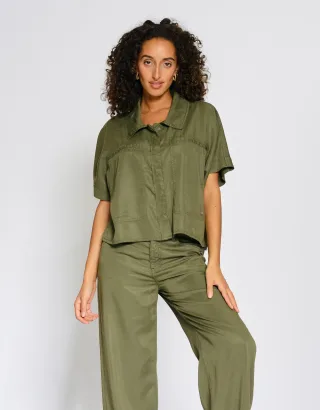 GANG Damen Jacken 94SHEL Jacket - loose fit avocado