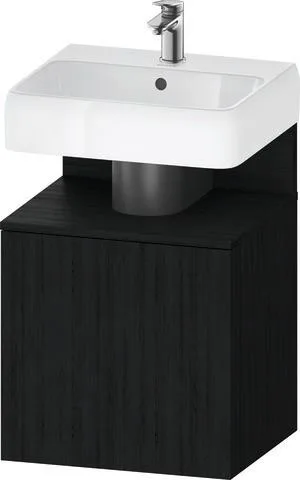 Duravit Qatego Waschtischunterbau wandhängend Eiche Schwarz Matt 490x420x645 mm - QA4077L16160000 QA4077L16160000
