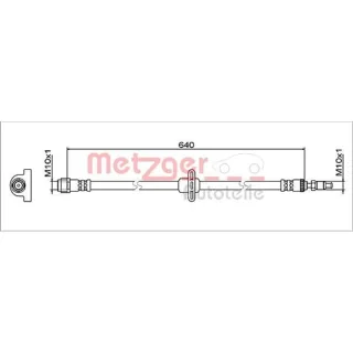Metzger Bremsschlauch vorne BMW X3 X4 4112083