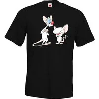 Youth Designz Print-Shirt Brain und Pinky T-Shirt für Herren mit trendigem Frontprint