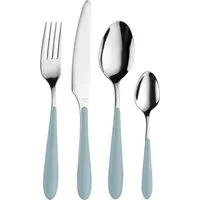 PINTINOX Besteck-Set Canaletto (24-tlg), 6 Personen, Edelstahl 18/10, mit Kunststoffgriff, spülmaschinengeeignet