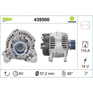 Valeo Lichtmaschine 110A Audi Seat Skoda VW 439500
