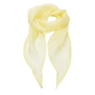 Premier Damen Chiffon-Schal / Chiffon-Halstuch (Zitrone)