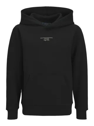 JACK&JONES - JJKENJI SWEAT HOOD JNR black - Gr. - 176