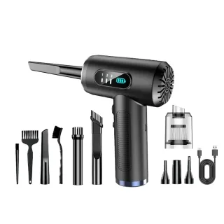 Handheld Portable Digital Dust Blower 50000rpm Blowing And Suction Integrated Air Pumping Vacuum Cordless Dust Blower wi