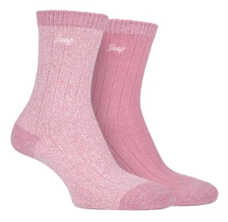 Jeep - 2er-Pack Damen Supersoft Wanderstiefel Socken