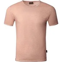 Reslad T-Shirt Reslad T-Shirt Herren Rundhals verwaschen Vintage Optik Shirt Männer (1-tlg) Rundhalsausschnitt Vintage Style Männer Shirt
