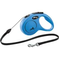 flexi Flexileine FLEXI Rollleine New CLASSIC Seil - 5m, bis 12kg Farbe: Blau