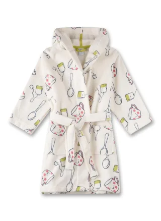 Sanetta - Bademantel/Morningcoat white pebble - Gr. - 104