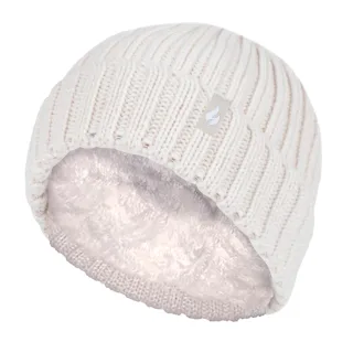 Wärmehalter - Wintermützen- und Handschuhset für Mädchen aus geripptem Material