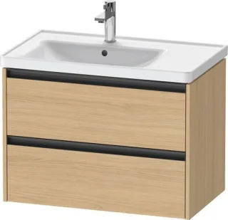 Duravit Ketho.2 Waschtischunterbau wandhängend Natur Eiche Matt 784x455x549 mm - K25285030300000 K25285030300000