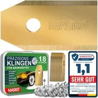 MASKO Mährobotermesser Ersatzmesser für Mähroboter, 18er Set, Titan-beschichtet (18-St), Geeignet für Bosch, Gardena/Husqvarna & Worx