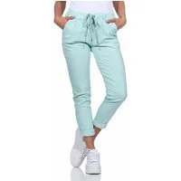 OriginalYou Schlupfhose Damen Sommerhose bequeme Chinohose mit Stretch in Größe 36-48 erhältlich, moderner Knitterlook, elastischer Bund