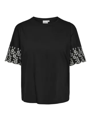 ONLY CARMAKOMA - CARDREAM S/S O-NECK TEE JRS Black - Gr. - 52