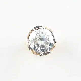 Gelbgold Herren Ohrstecker 18k mit einem großen Diamanten 0,51 ct F vs2 - GIA zertifiziert
