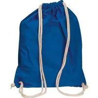 Easy Gifts Gymbag Gymbag / Sportbeutel / Turnbeutel aus Baumwolle / Farbe: blau