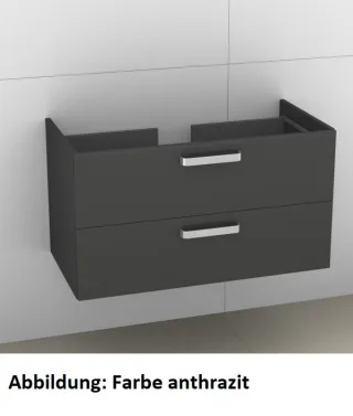 Artiqua 415 Waschtischunterschrank für Living 814436 Eiche Weiß quer NB, 415-WU2L-L17-7185-440 415-WU2L-L17-7185-440