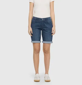 MAC - MAC JEANS - SHORTY, Soft light denim blau - Gr. - 34