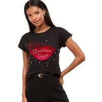 LIPSY T-Shirt Lipsy T-Shirt mit Rundhalsausschnitt, Regular (1-tlg)