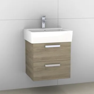 Artiqua 412 Waschtischunterschrank für Connect Cube E7139, Sanremo Eiche quer NB, 412-WU2L-I29-7145- 412-WU2L-I29-7145-428