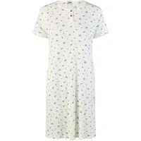 By Louise Nachthemd Damen Schlafshirt mit kurzem Arm (1-tlg) Streublumen