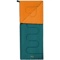 NILS CAMP Deckenschlafsack Schlafsack Sommerschlafsack Grün/Orange Decke Camping Outdoor