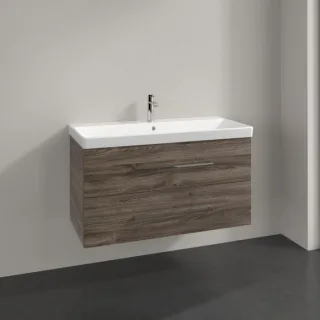 Villeroy und Boch Avento Waschtisch-Unterschrank A89200RK 98x51,4x45,2cm, 2 Auszüge, wandhängend, Stone Oak